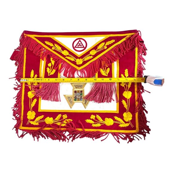 Vintage Wm. Lamber & Sons Masonic Apron Past High Priest Mason Embroidery READ - Picture 5 of 13